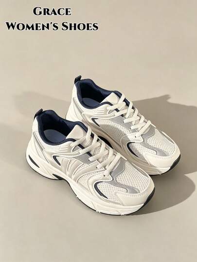 New Casual Sports Shoes, Fashionable Thick Sole Sneakers, Versatile Couple Shoes, Suitable For All Seasons