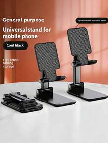 1pc Foldable Adjustable Phone Stand, Portable Non-Slip Tablet Holder, Universal Phone Holder, Multi-Purpose Desktop Accessory, Suitable For Home Office Travel, Back To School, Summer Supplies, Ideal Birthday And Holiday Gift, Phone Accessory, Phone Stand, Christmas Home Decor, Back To School, Autumn Decor - Multicolor - View 7