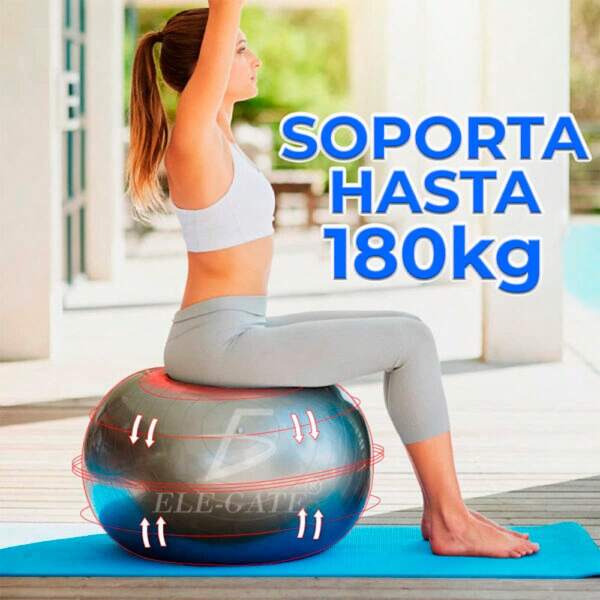 Pelota para Estabilidad Barre de Fitness Yoga Pilates Core Entrenamiento y Terapia Física.