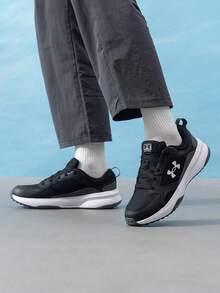 Under Armour Men's UA Charged Edge 2026 Summer New Mesh Breathable Training Running Shoes 3026727-003 - Black/Gray - View 1