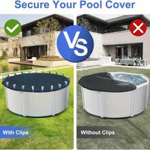 20pcs Practical Heavy‑Duty Windproof Tarp Clips Upgraded Thickened Pool Cover Fastener Strong Lock‑Grip Resist Wind Tearing UV‑Stable Non‑Scratch Design For Above‑Ground Pool Winter Solar Cover Camping Awning Laundry Blanket Fixing Gear - Multicolor - View 9