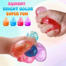 Dreamy Squeeze Toy - Smooth And Delicate Touch, Soft Stress Relief Ball With Base; Sensory Toy To Relieve Anxiety And Stress, Help You Relax And Calm Your Emotions - Water Drop Shape - Multicolor - View 5