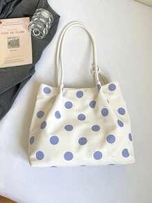 New Women's Handbag, Unique Design, Equipped With Dual Handles, Large Capacity, Perfect For Daily Casual Use. Whether For Vacation, Commuting Or Shopping, It's An Ideal Choice. - White - View 10