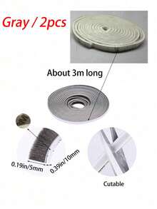 2/4PCS/157.5/314.9 Inch Door And Window Sealing Strip Soundproof Door And Window Foam Backing Soundproof Sealing Tape Dustproof Sealing Strip - Multicolor - View 11