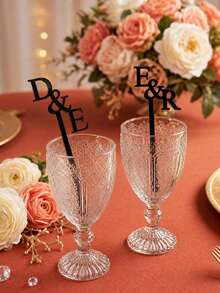 10/30/50/100/200pcs Personalized Wedding Stir Sticks - Wedding Party Decor, Daily Home Use, Wedding Stir Sticks - Multicolor - View 1