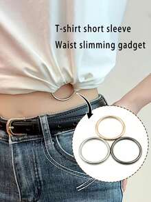 1pc No-Sew Adjustable Hem And Cuff Clip, Suitable For T-Shirts, Dresses, Quick Adjustment Fastener, Multi-Functional Clothing Knot Button - Multicolor - View 11