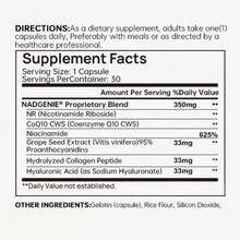 Miriyalyad NAD+ Dietary Supplement Capsules Formulated For Women Multi Ingredient Blend β-NAD+ Resveratrol CoQ10 D-Ribose Nutritional Support For Cellular Energy & Skin Wellbeing 90 Capsules - 2PCS - 查看 7
