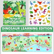 Reusable DIY Sticker Book, Multi-Scene Multi-Theme Bubble Stickers, Portable Quiet Busy Sticker Book, Children's Sticker Toy Gift - Multicolor - View 16