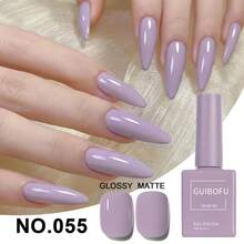 Set Kutek Gel Warna Populer 6pcs 15ml Botol Warna Sesuai Kit Pemula UV LED Tahan Lama Hasil Akhir Halus Hadiah Seni Kuku untuk Anak Perempuan - Purple - View 6