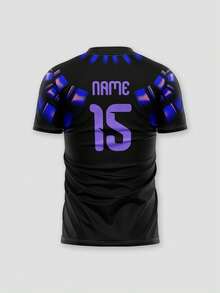 Customized Uruguay National Football Team Jersey, Personalized Logo, Number, Team Name And Player Name Sports - Black - View 4
