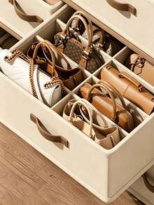 1pc Bag Organizer Divider Box, Underbed Storage Box, Bag Storage Organizer, Vertical Compartments Without Scratching, Foldable Storage, Space-Saving, Easy To Carry, Suitable For Students, Bedroom, Dorm, Wardrobe Organization, Keep Closet Tidy, Clothing Storage, Dorm Storage Organizer, Storage, Back To School, Halloween - Multicolor - View 6