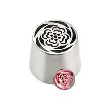 Extra Large Russian 304 Stainless Steel Seamless Peony Flower Piping Tip, 3D Bouquet Cake Decorating Tool For Candy, Mashed Potato, Mung Bean Paste, Cream, Zefir Bouquet Tool - Multicolor - View 10