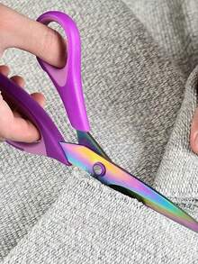 Kit Tesoura de Titânio Profissional 3 Unidades A MELHOR DO MERCADO - A-Colorido - Visão 4