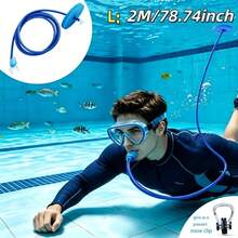 Soft Comfortable Swimming Nose Clip With Breathing Tube, Leak-Proof, Durable, Reusable Underwater Nose Clip For Adult Beginner Swim Training, Freediving And Snorkeling - Multicolor - View 3