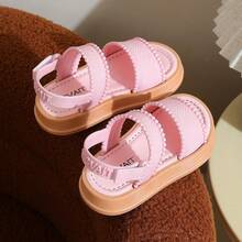 Caweiny Girls' Fashionable Sunny Sandals Suitable For Daily Wear - Baby Pink - View 3
