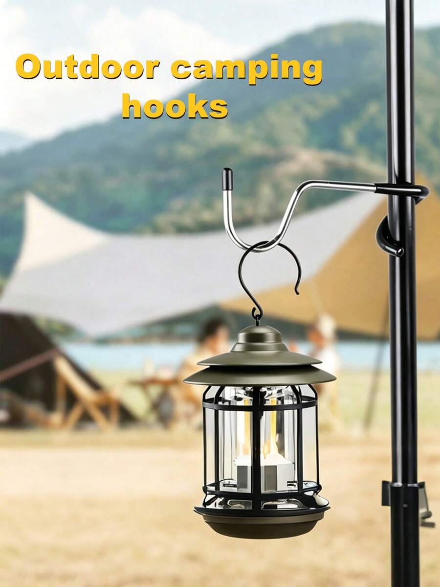 Outdoor Light Hanging Hook, Hanging Rod Installation Hook Rod Accessory, Camping Light Accessory, Portable Tent Light - Hook Up - View 1