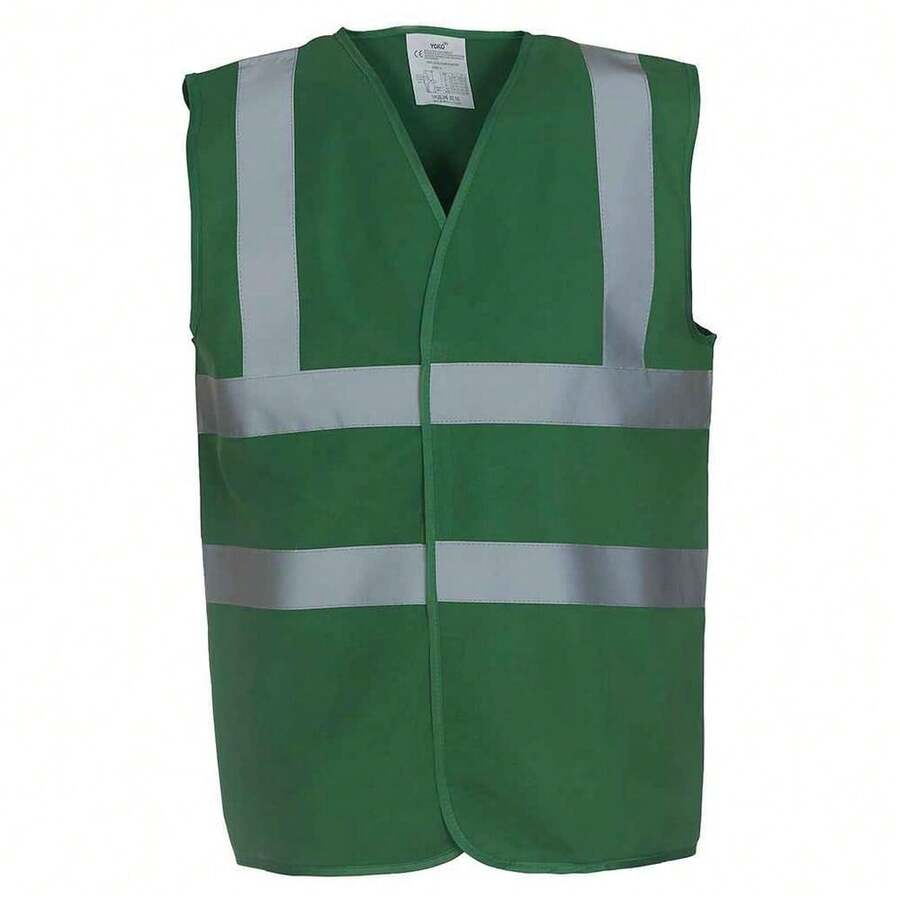 Yoko Mens Band & Brace Hi-Vis Vest - Paramedic Green - View 1