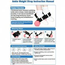 XISIYUJZ 1Pc Feet Dumbbell Attachment, Tibialis Trainer Ankle Straps For Feet Weight Lifting Shin Splint, Hamstring Curls, Leg Curl Attachment At Home Gym Equipment Gym Accessories - Multicolor - View 3