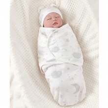 1 Set Baby Sleep Sack Anti-Startle Swaddle Blanket, Printed Star & Moon Pattern, Swaddle Blanket + Hat, Soft & Comfortable Skin-Friendly, Suitable For Indoor & Outdoor, Various Holiday Gifts - Multicolor - View 6