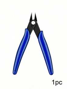 5 Inch Micro Flush Cutter, Small Wire Cutters Spring Loaded Cutting Pliers, Wire Cutters For Jewelry Making, Soft Copper Wire, Floral, Electronics, Model Craft, Heating Wire, 3D Print - A - View 8