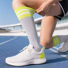 1 Pair Women's Compression Socks, Professional Running Socks, Jump Rope Fitness Cycling Hiking Leg Slimming Socks, Sports Socks - Multicolor - View 7