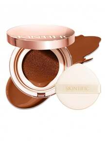 SKINTIFIC Full Coverage Concealer Foundation # 10C Shell | Satin Finish, Oil Control, Waterproof, Buildable Tattoo Coverage, Suitable For All Skin Types - 08N Rich Toffee - View 2