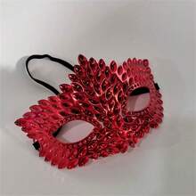 Halloween Party Eye Mask, Vintage Hot-Rhinestone Evening Mask, Sexy Half-Face Masquerade Party Mask - A - View 10