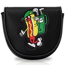 1pc Cute Cartoon Hot Dog Embroidered Golf Putter Cover, Half Horsepower DF3 Putter Head Protector Golf Accessory - Multicolor - View 2