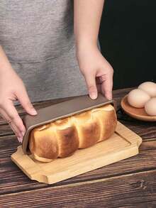 1/2pcs Large/Medium/Small Pound Cake Mold, Non-Stick Loaf Pan, Rectangular Bread Mold, Baking Tool For Home Use - Multiple Styles and Colors - View 4