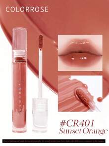COLORROSE 1件 5.5ml CR401 鏡面光澤唇釉，絲滑柔順，天鵝絨高飽和透明保濕奶油質地，持久輕盈，適合女性與女孩日常通勤、辦公、派對使用 - 401 - 查看 1