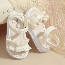 Caweiny Girls' Fashion Sunny Sandals Suitable For Daily Wear - Beige - View 4