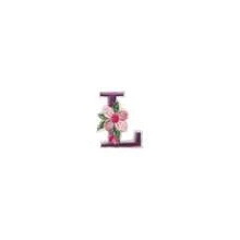 1/26pcs Computer Embroidered Floral Multi-Color English Letter A-Z Badge Patch, Clothing Accessory Decorative Patch With Back Adhesive Embroidery Fabric - Multicolor - View 44