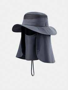 CAMEL CROWN Bucket Hat Outdoor Hiking Sun Protection Hat, Unisex UV Protection Wide Brim Hat, Western Cowboy Hat, Suitable For Hiking And Mountain Climbing - Ash - View 2