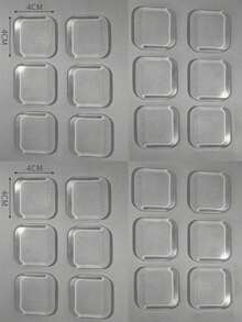 Door Stopper Wall Protector Pads, 1/3/6/12/24/48pcs Silicone Door Handle Wall Protector Pads With Strong Self-Adhesive Backing, Upgraded Thickened Reusable Door Buffer Pads For Wall Protection And Noise Reduction - Multicolor - View 20