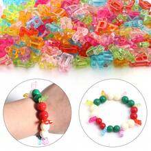 27g Pack (Approx. 100pcs) Colorful Acrylic Letter Charms, DIY Jewelry Making Accessories, Suitable For Necklaces, Bracelets, Earrings, Clothing And Shoes Decoration - Alphabet Pendant - View 9