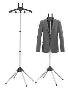 Soporte para vaporizador de prendas, estante plegable para vaporizador de prendas, soporte para vaporizador de prendas de mano, percha para planchado a vapor; percha giratoria 360° con pinzas, adecuada para el vaporizado diario de blusas, camisas, pantalones cortos, faldas y talla grande. - B - Ver 2