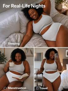 5/10/30pcs,Period Panties,Lightweight And Breathable,Quick Absorption,Super Absorbent,3D Stereoscopic Protection,Leak-Proof And Breathable,Odor Elimination,Random Pattern,Suitable For Summer Travel,Menstruation,Postpartum,Travel. - Menstrual Pants - View 9