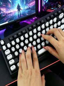 1 Set Tutup Tombol untuk Keyboard Mekanik/Keyboard Standar, Cocok untuk Alat Ketik Kuku Panjang, Stiker Ketik Seni Kuku, Stiker Tutup Tombol Silikon Transparan 3D, Perangkat Ketik Seni Kuku, Melindungi Kuku Panjang, Tutup Tombol Silikon, Stiker Keyboard, Film Keyboard Seni Kuku Universal, Cocok untuk Laptop, Komputer Desktop dan Peralatan Kantor Lainnya untuk Mengetik dan Bermain Game, Keyboard Kecil Laptop - View 13