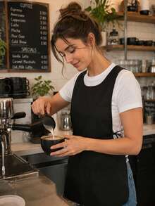 Large Pocket Work Apron - Side Tie Multifunctional Vest, Suitable For Kitchen, Cleaning, Painting, Bathroom, Home, Salon - Solid Color Polyester Woven Household Item - Multicolor - View 2