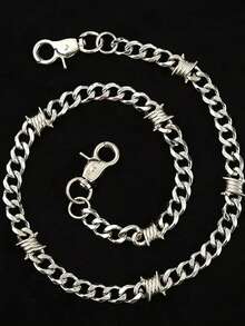 Fashion Minimalist Metal Pants Chain Design Ring Buckle Versatile Waist Accessory European And American Popular Hip Hop Punk Jewelry - Multicolor - View 2