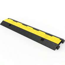 3 Pcs 2-Rubber Electrical Wire Cover Cord Protector Ramp 11000 Lbs - 40 X 10 X 2 Inch + 2 - View 10