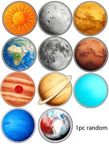 11/5/1pc Solar System Planet Wooden Coasters Round Heat Resistant Drink Cup Mats Space Astronomy Decor Coffee Table Protector Novelty Home Kitchen Decor Holiday Birthday Housewarming Party Gift For Space Lovers - Multicolor - View 10