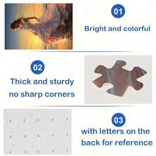 1000 Pieces Adult Mini Jigsaw Puzzle Box - This Precision-Cut Adult Challenge Level Puzzle Is Scratch-Resistant And High-Difficulty, Suitable For Adult And Family Entertainment, Can Be Used As DIY Home Decor, Art Collection, And Is Also A Creative Gift For Halloween, Christmas And Brain Challenge. - Multicolor - View 8
