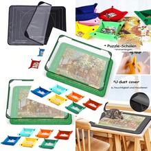 NEW Jigsaw Puzzle Board 1000 Pieces, 32"X22" Storage With 6 Sorting Trays And Cover UK - C - View 3