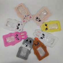 1 Set 8 Pcs SKZOO Adorable Plush Animal Card Holder, Suitable For Holding Your Favorite Cards For Decoration. It Can Be Hung On Your Bag To Make It Convenient To Take Out And Use For Taking Photos. - Multicolor - View 2