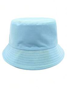 1pc Solid Color Summer Minimalist Versatile Men's Bucket Hat, Men's Outdoor Casual Sun Protection Fishing Hat - Solid Color - View 6