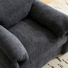 Modern Sofa With Velvet Fabric - Grey 1 Seat - Comfortable And Stylish - Grey 1 Seat - View 5