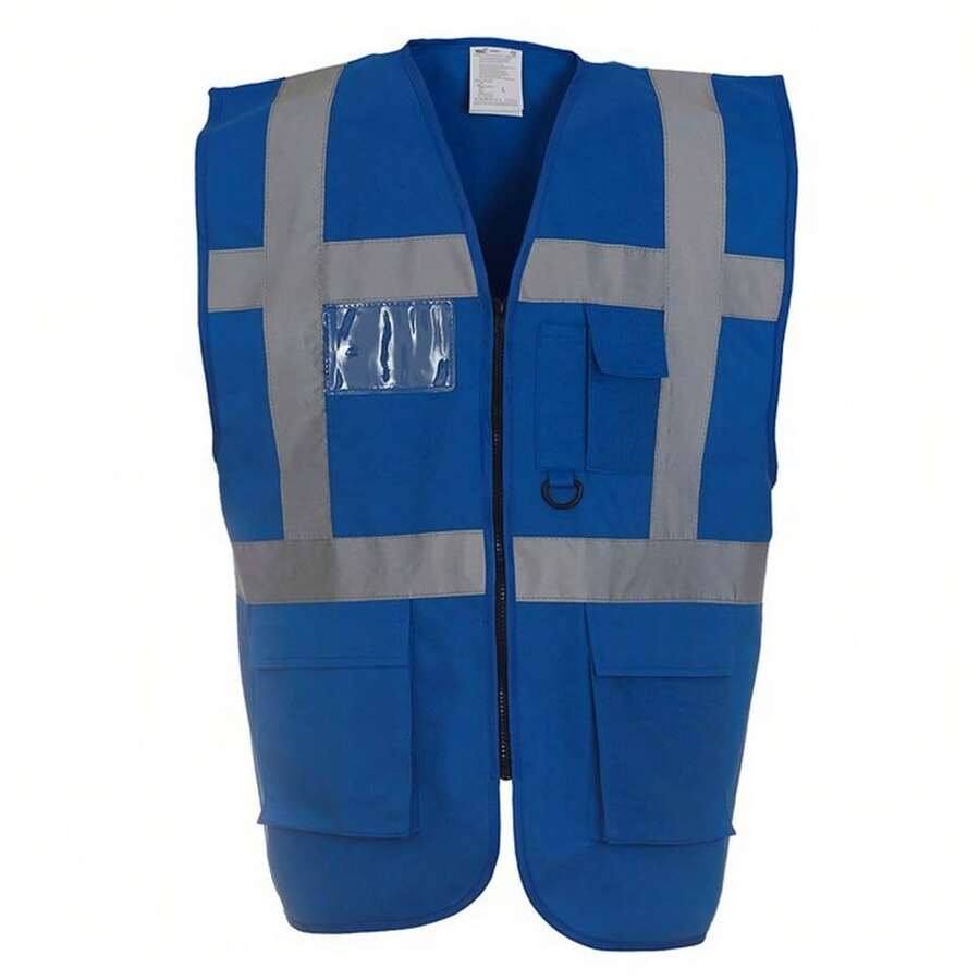 Yoko Unisex Adult Executive Hi-Vis Waistcoat - Royal Blue - View 1