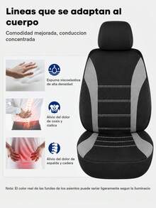 ONEEKA Car Seat Cover - Grey - View 3