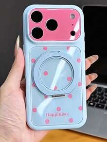 適用於 Apple 17 Pro Max 手機殼 新款女款 16/15 Plus 彩色波點 14/13 極簡 360°旋轉支架一體式 12/11 高級相機按鈕 全包防摔 18 Pro Max 新款 18 保護殼 - 彩色 - 查看 2